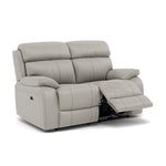 Galaxy 2 Seater Recliner Sofa - 2 Seater 2 Power Recliners Cat 20S - Power Recliner with USB — BXS-251E GREY, gallery image 1