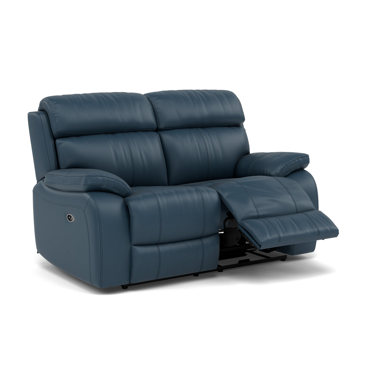 Galaxy 2 Seater Recliner Sofa - 2 Seater 2 Power Recliners Cat 20S - Power Recliner with USB — BXS-313E OCEAN BLUE, gallery image 1