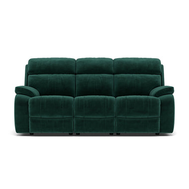 Galaxy 3 Seater Sofa - 3 Seater Fabric 3 Seater Sofas Sterling Home 18 FAB-MEG-37 EMERALD GREEN