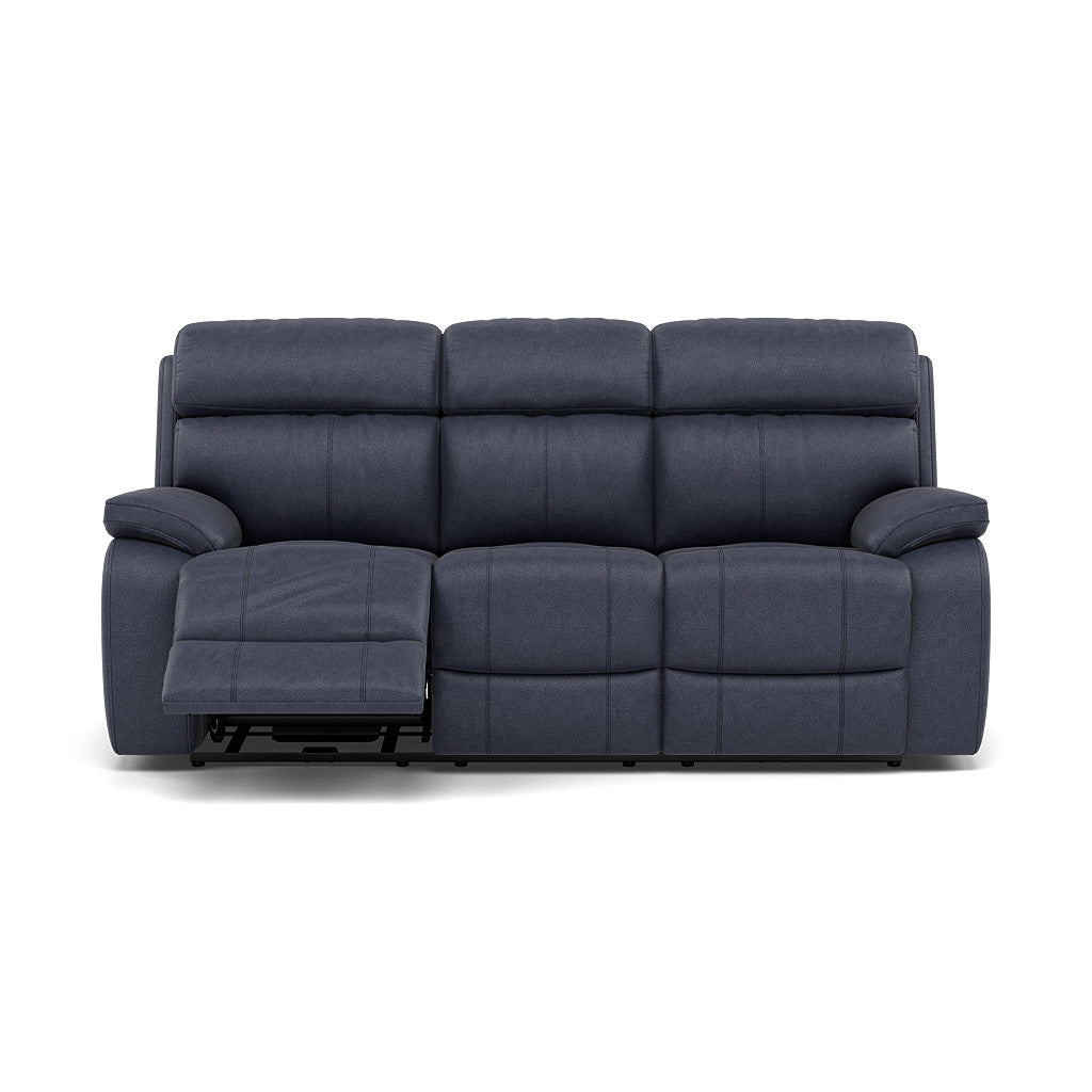 Galaxy 3 Seater Recliner Sofa - 3 Seater Sofa 2 Power Recliners Fabric - Power Recliner with USB 3 Seater Sofas Sterling Home 8 BFA-BLJ-08 PACIFIC BLUE