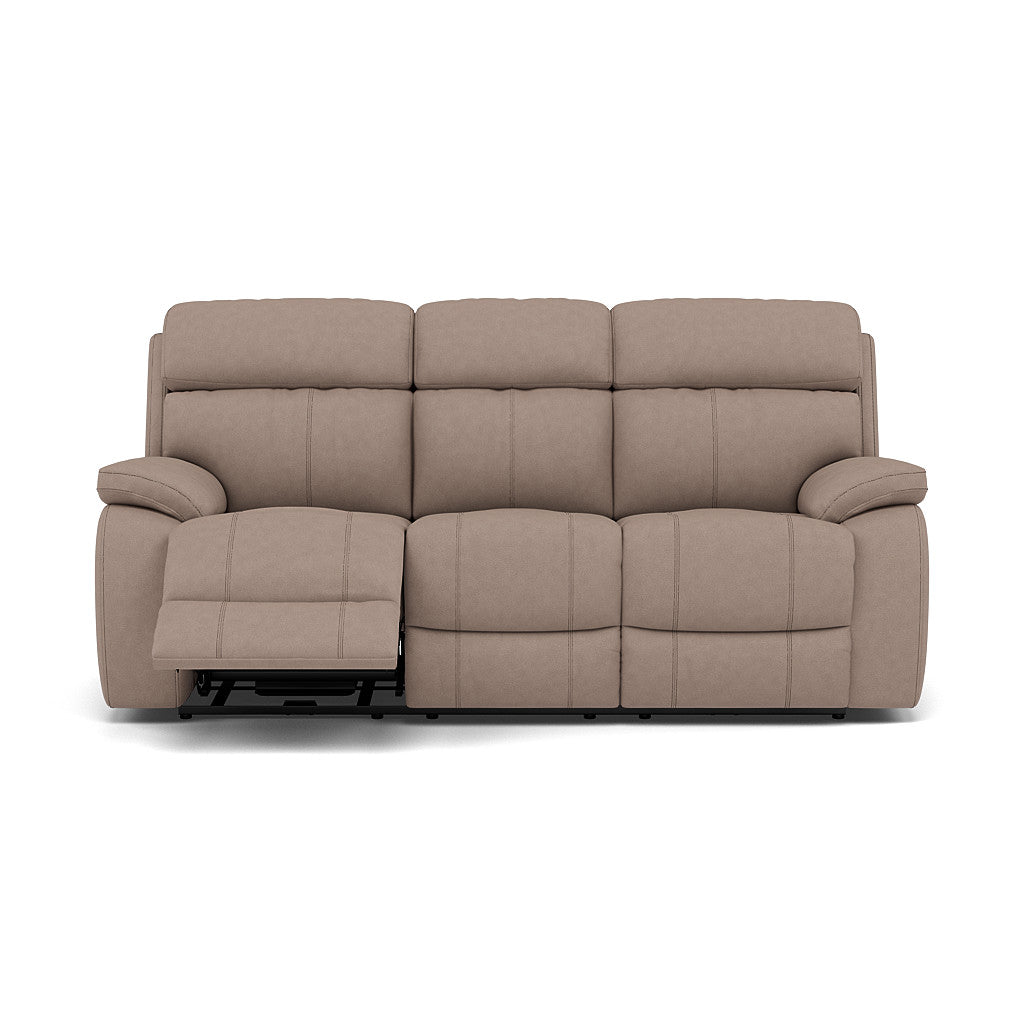 Galaxy 3 Seater Recliner Sofa - 3 Seater Sofa 2 Power Recliners Fabric - Power Recliner with USB 3 Seater Sofas Sterling Home 3 BFA-BLJ-946 SILVER GREY