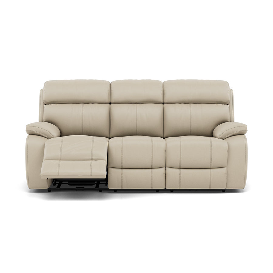 Galaxy 3 Seater Recliner Sofa - 3 Seater Sofa 2 Power Recliners Cat 20S - Power Recliner with USB 3 Seater Sofas Sterling Home 2 BXS-041E SILVER GREY