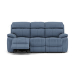 Galaxy 3 Seater Recliner Sofa - 3 Seater Sofa 2 Power Recliners Fabric - Power Recliner with USB 3 Seater Sofas Sterling Home 11 BFA-MAD-08 PACIFIC BLUE