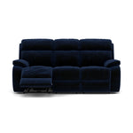 Galaxy 3 Seater Recliner Sofa - 3 Seater Sofa 2 Power Recliners Fabric - Power Recliner with USB 3 Seater Sofas Sterling Home 15 FAB-MEG-28 NAVY