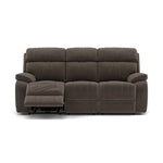 Galaxy 3 Seater Recliner Sofa - 3 Seater Sofa 2 Power Recliners Fabric - Power Recliner with USB 3 Seater Sofas Sterling Home 13 FAB-MEG-51 DK TAUPE