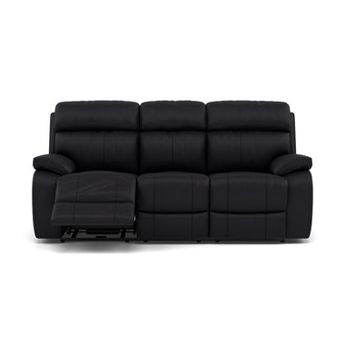 Galaxy 3 Seater Recliner Sofa - 3 Seater Sofa 2 Power Recliners Cat 25S - Power Recliner with USB 3 Seater Sofas Sterling Home 12 NCS-023C BLACK