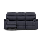 Galaxy 3 Seater Recliner Sofa - 3 Seater Sofa 2 Power Recliners Cat 25S - Power Recliner with USB 3 Seater Sofas Sterling Home 14 NCS-036C NAVY BLUE