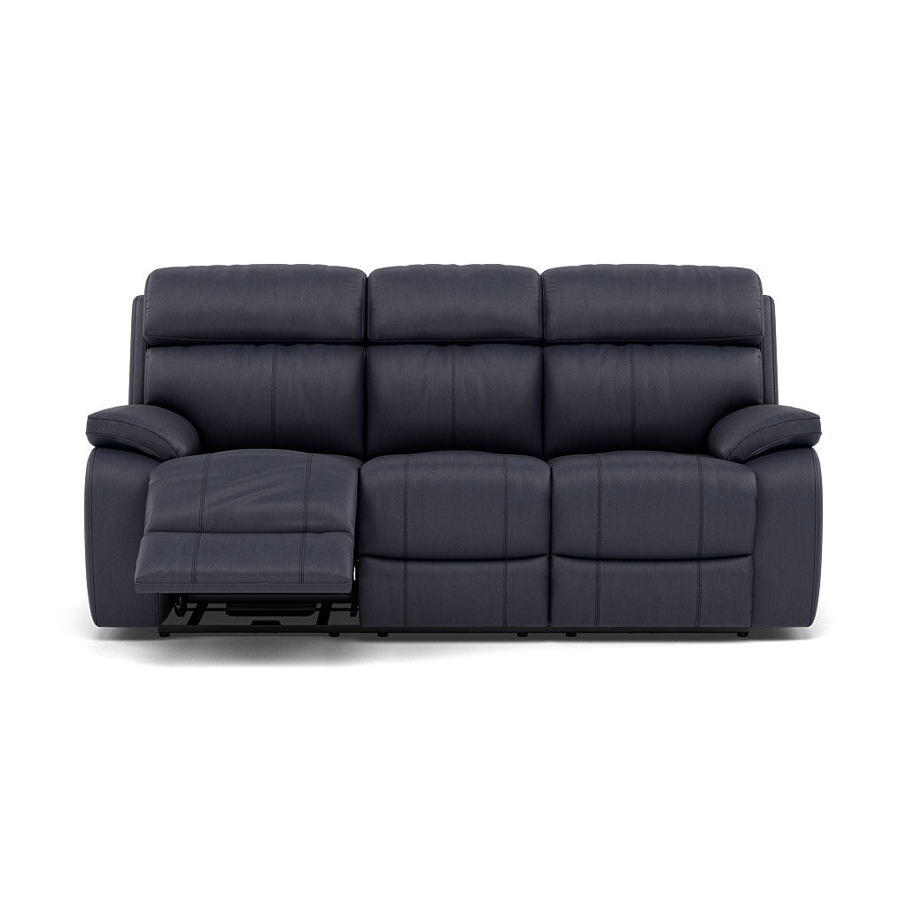 Galaxy 3 Seater Recliner Sofa - 3 Seater Sofa 2 Power Recliners Cat 25S - Power Recliner with USB 3 Seater Sofas Sterling Home 14 NCS-036C NAVY BLUE