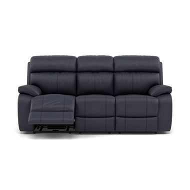 Galaxy 3 Seater Recliner Sofa - 3 Seater Sofa 2 Power Recliners Cat 25S - Power Recliner with USB 3 Seater Sofas Sterling Home 14 NCS-036C NAVY BLUE
