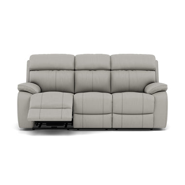 Galaxy 3 Seater Recliner Sofa - 3 Seater Sofa 2 Power Recliners Cat 25S - Power Recliner with USB 3 Seater Sofas Sterling Home 5 NCS-251E GREY