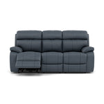 Galaxy 3 Seater Recliner Sofa - 3 Seater Sofa 2 Power Recliners Cat 25S - Power Recliner with USB 3 Seater Sofas Sterling Home 13 NCS-313E OCEAN BLUE