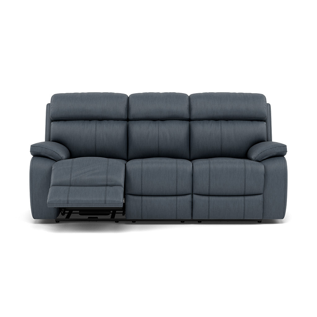 Galaxy 3 Seater Recliner Sofa - 3 Seater Sofa 2 Power Recliners Cat 25S - Power Recliner with USB 3 Seater Sofas Sterling Home 13 NCS-313E OCEAN BLUE