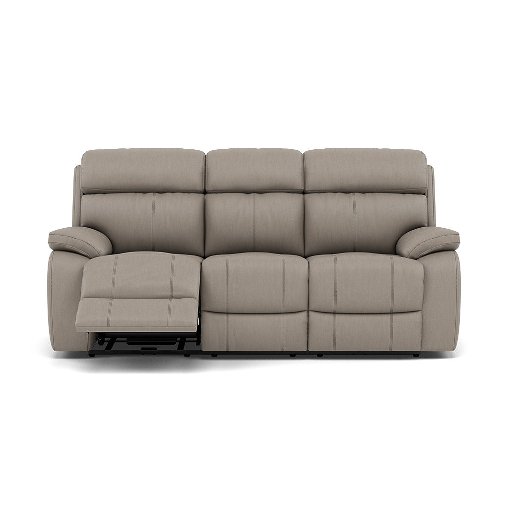 Galaxy 3 Seater Recliner Sofa - 3 Seater Sofa 2 Power Recliners Cat 25S - Power Recliner with USB 3 Seater Sofas Sterling Home 10 NCS-722A TAUPE