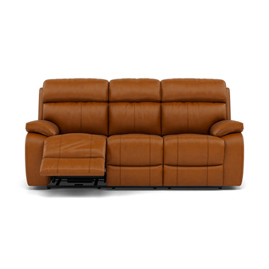 Galaxy 3 Seater Recliner Sofa - 3 Seater Sofa 2 Power Recliners Cat 30F - Power Recliner with USB 3 Seater Sofas Sterling Home 1 SK-598D CARAMEL