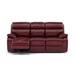 Galaxy 3 Seater Recliner Sofa - 3 Seater Sofa 2 Power Recliners Cat 20S - Power Recliner with USB 3 Seater Sofas Sterling Home 1 BVS-035C DEEP RED