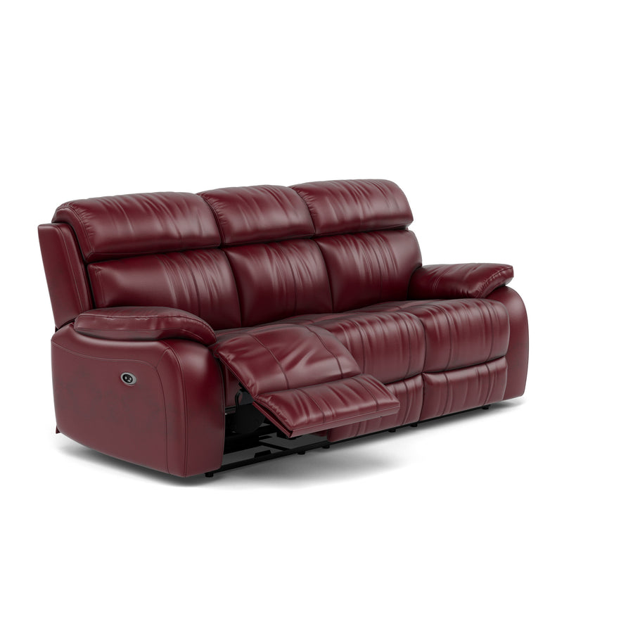 Galaxy 3 Seater Recliner Sofa - 3 Seater Sofa 2 Power Recliners Cat 20S - Power Recliner with USB