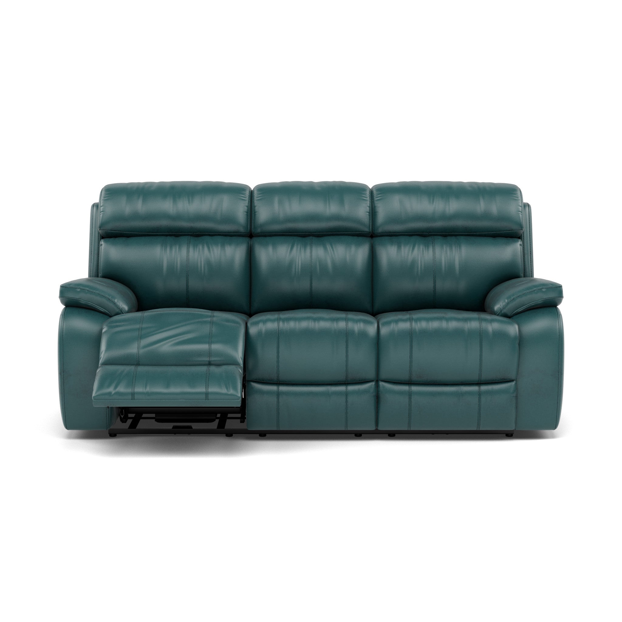 Galaxy 3 Seater Recliner Sofa - 3 Seater Sofa 2 Power Recliners Cat 20S - Power Recliner with USB 3 Seater Sofas Sterling Home 5 BVS-301E LAKE GREEN