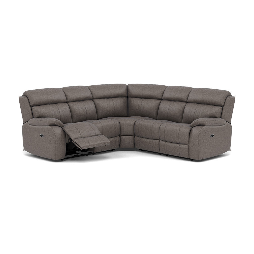 Galaxy Corner Recliner Sofa - Combination 3 2 Corner 2 with 2 Power Recliners Fabric - Left Hand Facing - Power Recliner with USB Corner Sofas Sterling Home 7 BFA-BLJ-042 ELEPHANT