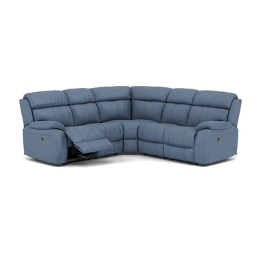 Galaxy Corner Recliner Sofa - Combination 3 2 Corner 2 with 2 Power Recliners Fabric - Left Hand Facing - Power Recliner with USB