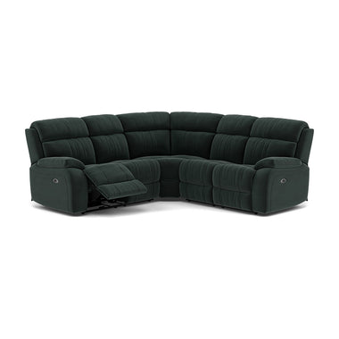 Galaxy Corner Recliner Sofa - Combination 3 2 Corner 2 with 2 Power Recliners Fabric - Left Hand Facing - Power Recliner with USB