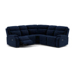 Galaxy Corner Recliner Sofa - Combination 3 2 Corner 2 with 2 Power Recliners Fabric - Left Hand Facing - Power Recliner with USB Corner Sofas Sterling Home 17 FAB-MEG-28 NAVY