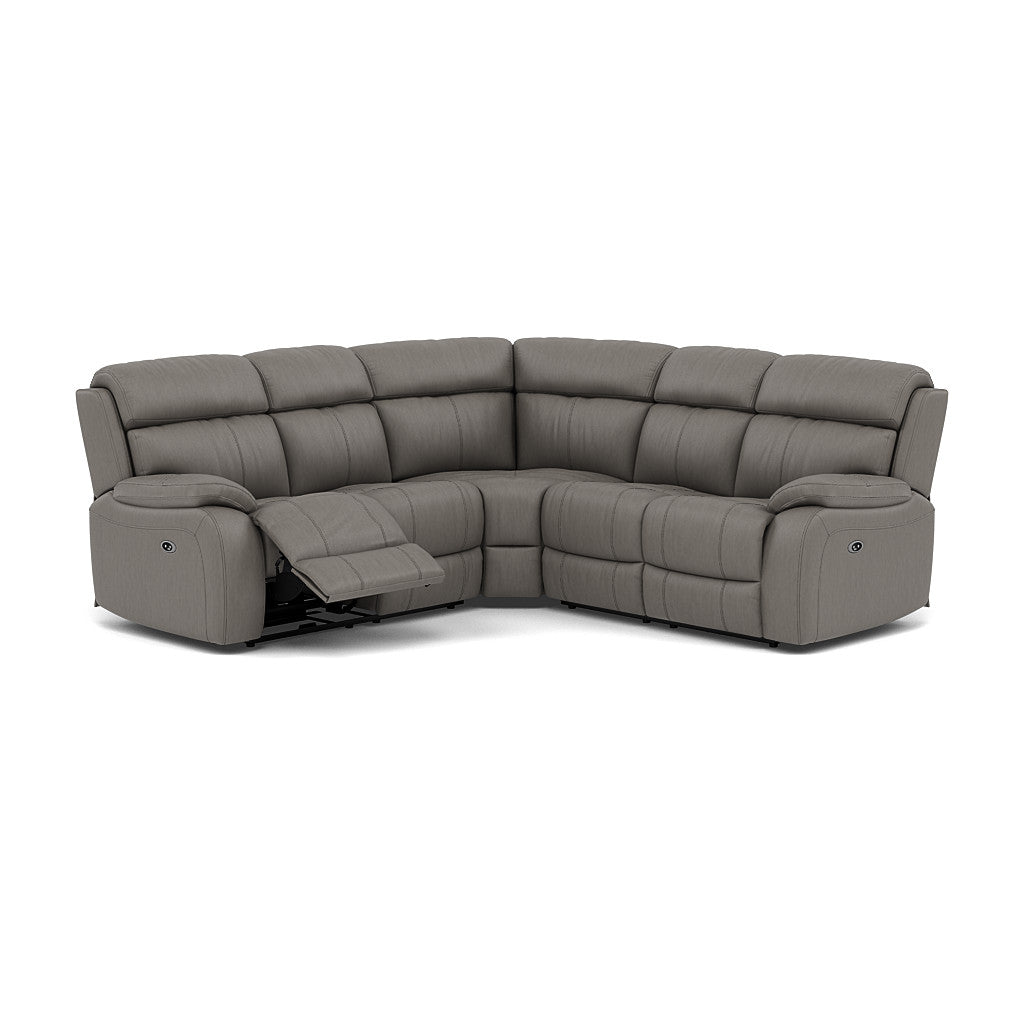 Galaxy Corner Recliner Sofa - Combination 3 2 Corner 2 with 2 Power Recliners Cat 25S - Left Hand Facing - Power Recliner with USB Corner Sofas Sterling Home 7 NCS-042E ELEPHANT