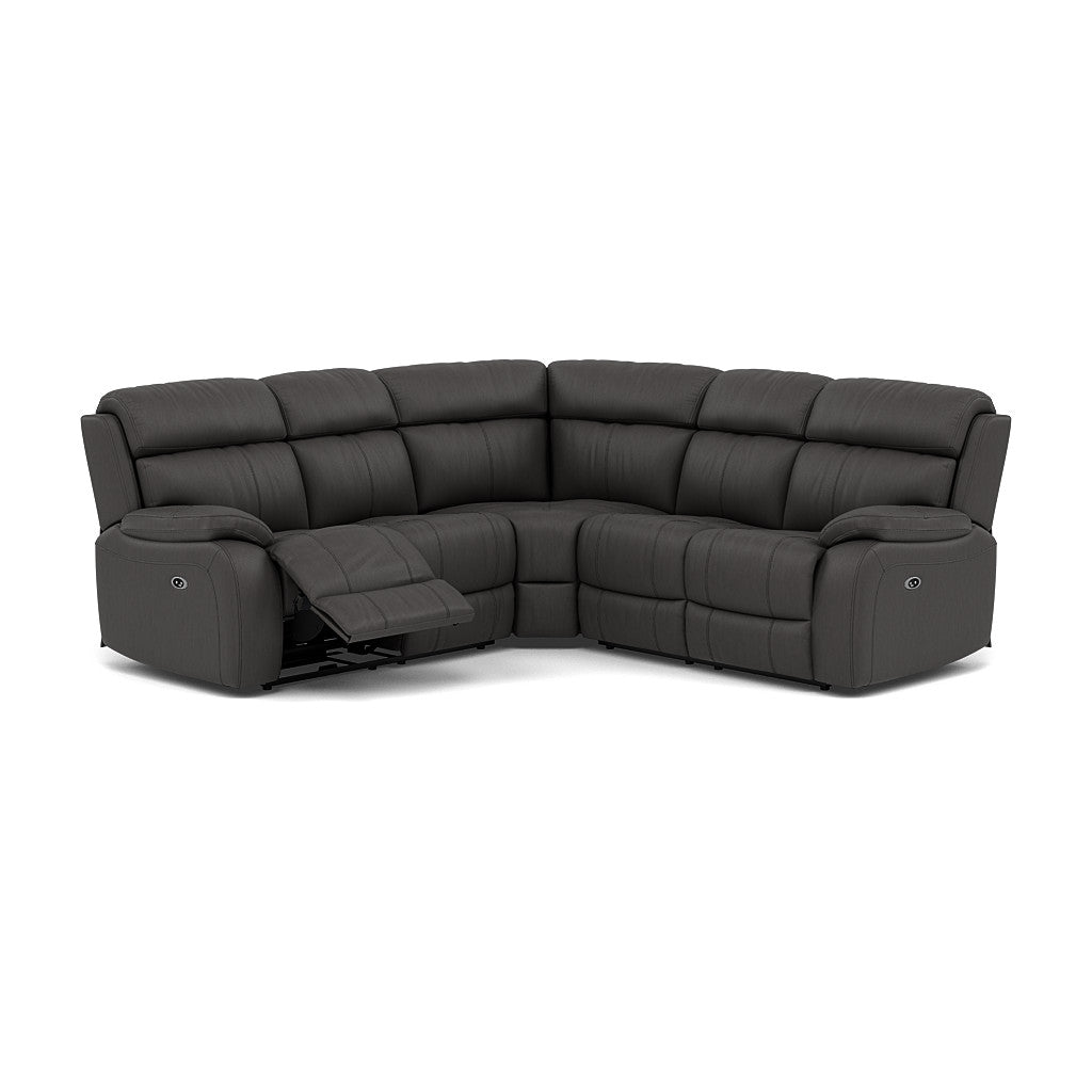 Galaxy Corner Recliner Sofa - Combination 3 2 Corner 2 with 2 Power Recliners Cat 25S - Left Hand Facing - Power Recliner with USB Corner Sofas Sterling Home 8 NCS-180E SLATE GREY