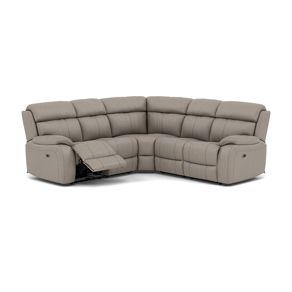 Galaxy Corner Recliner Sofa - Combination 3 2 Corner 2 with 2 Power Recliners Cat 25S - Left Hand Facing - Power Recliner with USB Corner Sofas Sterling Home 10 NCS-722A TAUPE