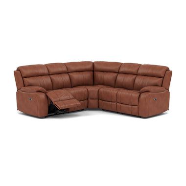 Galaxy Corner Recliner Sofa - Combination 3 2 Corner 2 with 2 Power Recliners Cat 20S - Left Hand Facing - Power Recliner with USB Corner Sofas Sterling Home 10 TOS-376E BRANDY