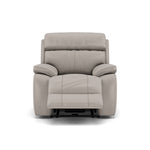Galaxy Recliner Armchair - Manual Recliner Chair Fabric - Manual Recliner Sterling Home 10 BFAMAD-02 SILVER GREY