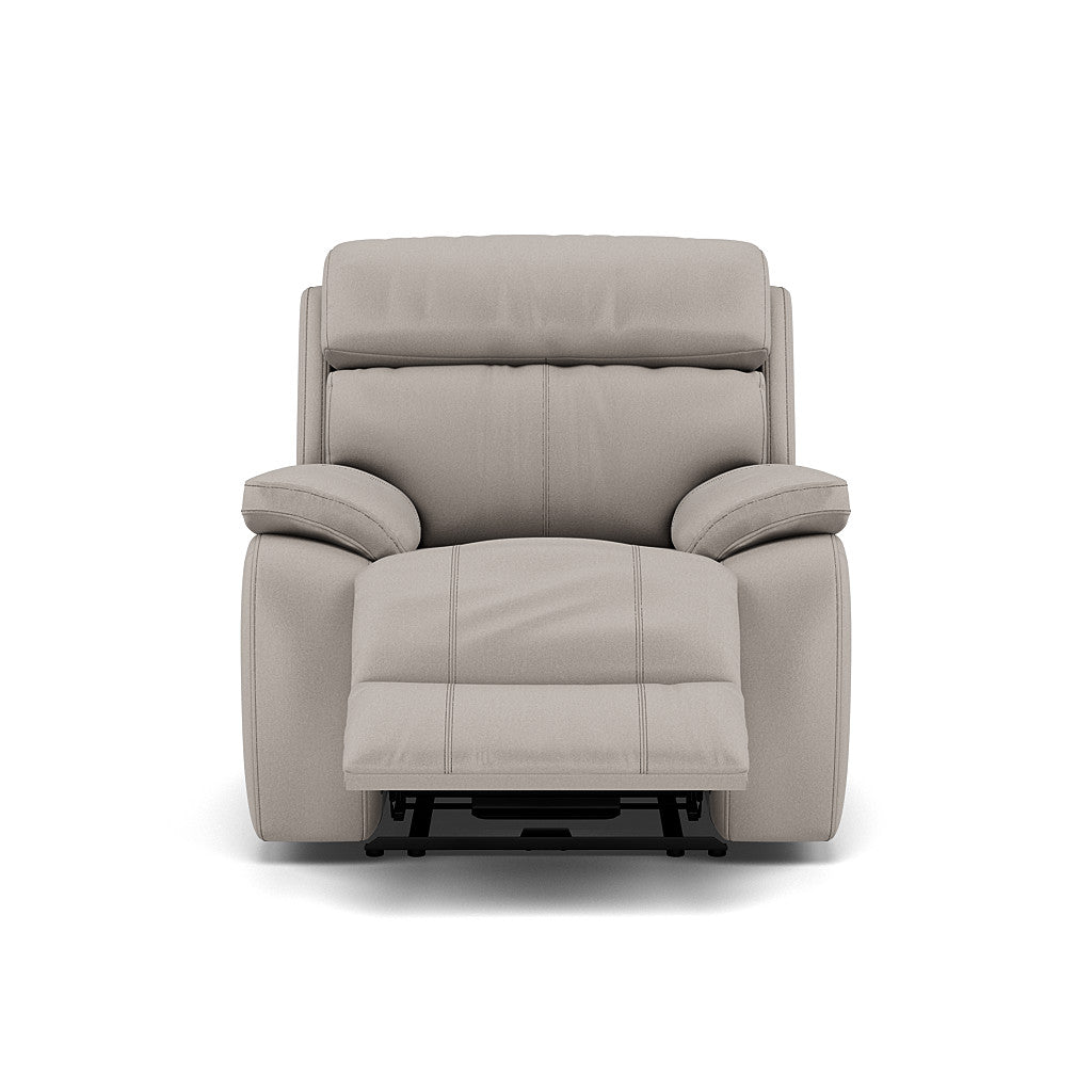 Galaxy Recliner Armchair - Manual Recliner Chair Fabric - Manual Recliner Sterling Home 10 BFAMAD-02 SILVER GREY