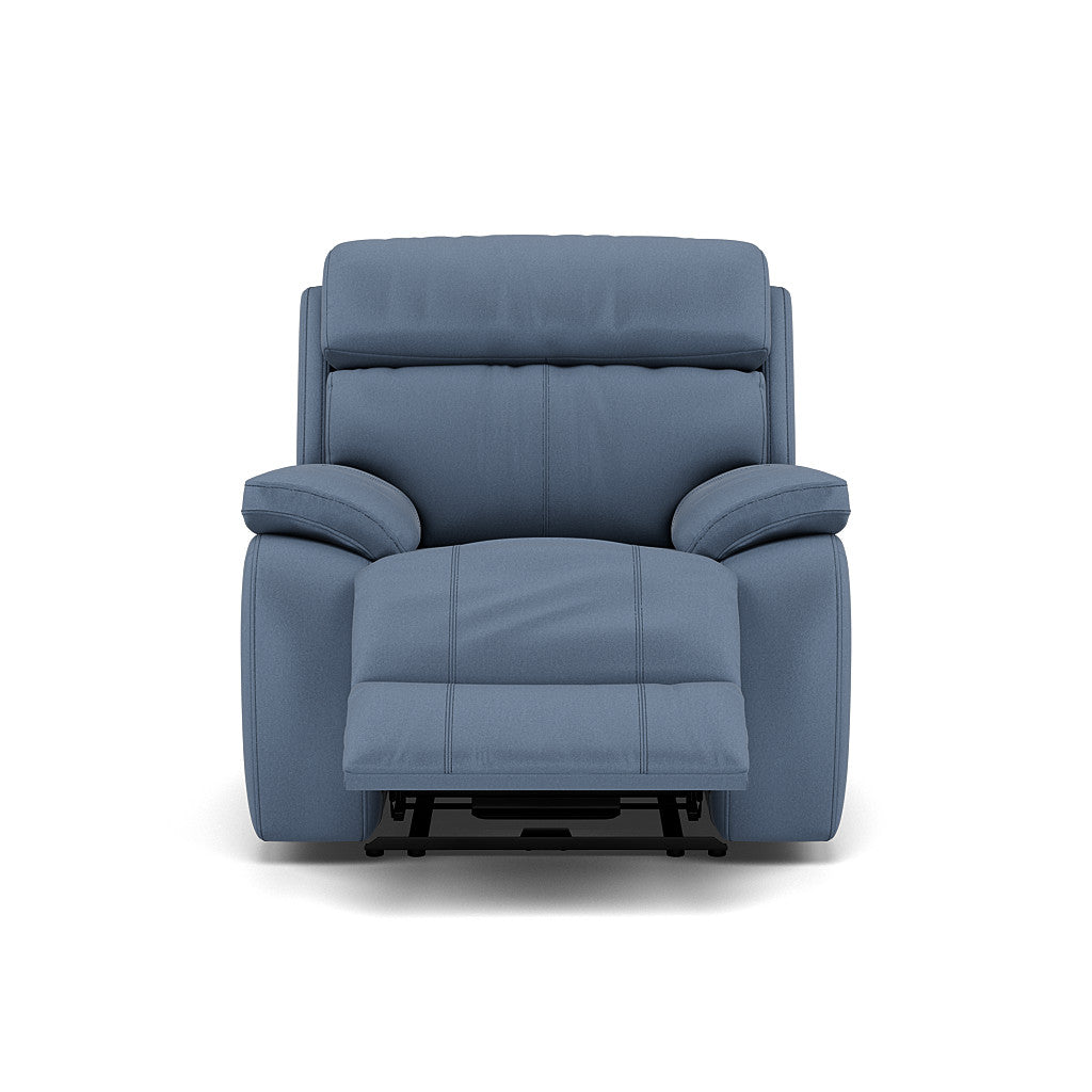 Galaxy Recliner Armchair - Manual Recliner Chair Fabric - Manual Recliner Sterling Home 11 BFA-MAD-08 PACIFIC BLUE