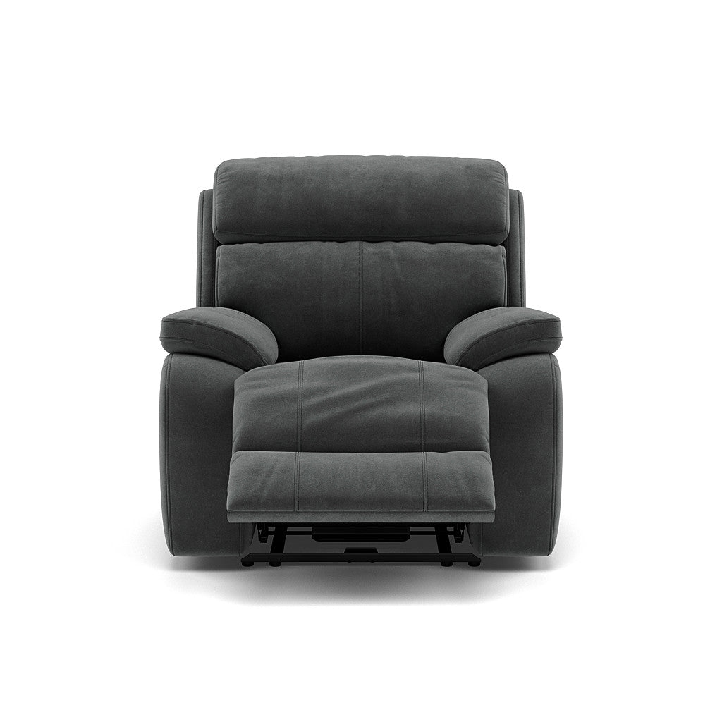 Galaxy Recliner Armchair - Manual Recliner Chair Fabric - Manual Recliner Sterling Home 14 FAB-MEG-20 PEWTER