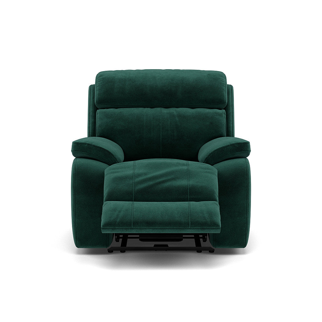 Galaxy Recliner Armchair - Manual Recliner Chair Fabric - Manual Recliner Sterling Home 17 FAB-MEG-37 EMERALD GREEN