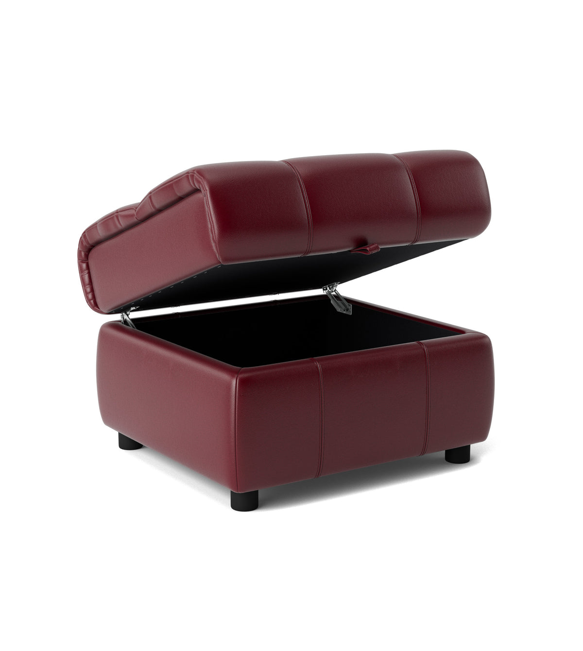 Galaxy Storage Footstool - Storage Foostool Cat 20S — BVS-035C DEEP RED, gallery image 1