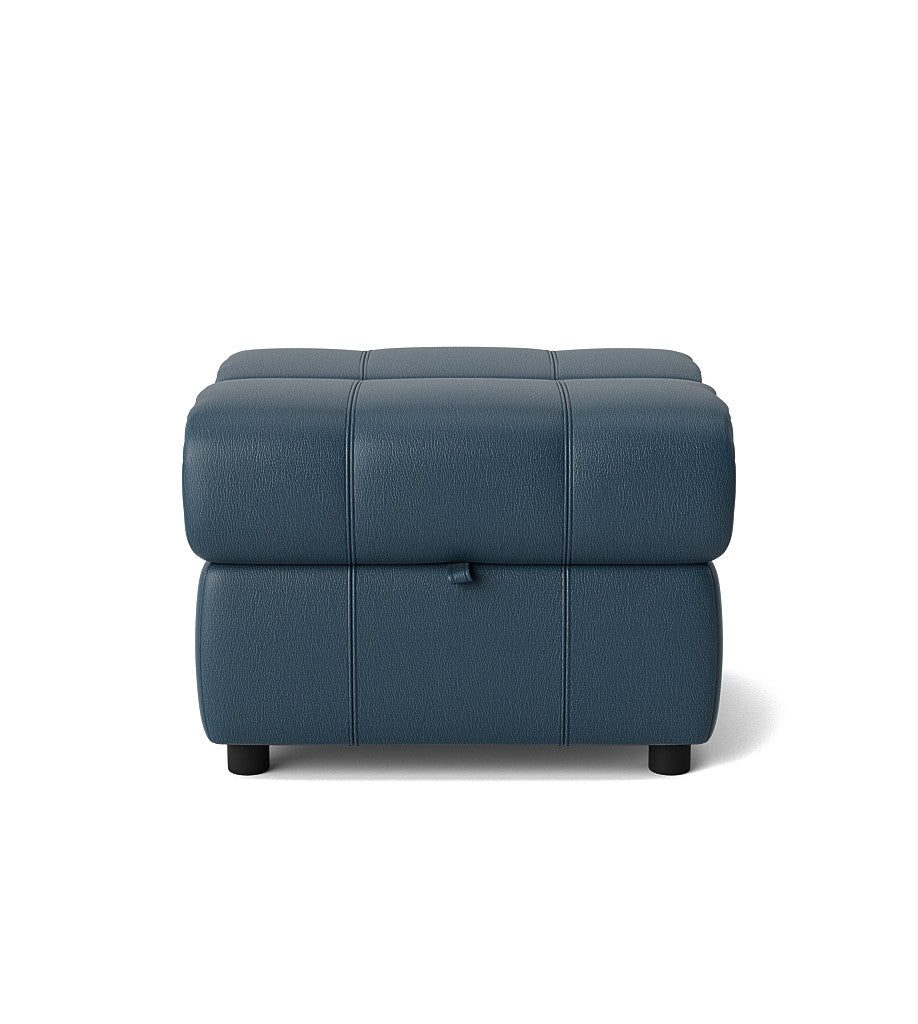 Galaxy Storage Footstool - Storage Foostool Cat 20S Footstools Sterling Home 12 BXS-313E OCEAN BLUE