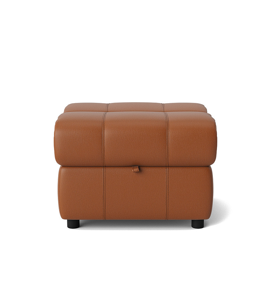 Galaxy Storage Footstool - Storage Foostool Cat 20S Footstools Sterling Home 10 BXS-334E PECAN BROWN