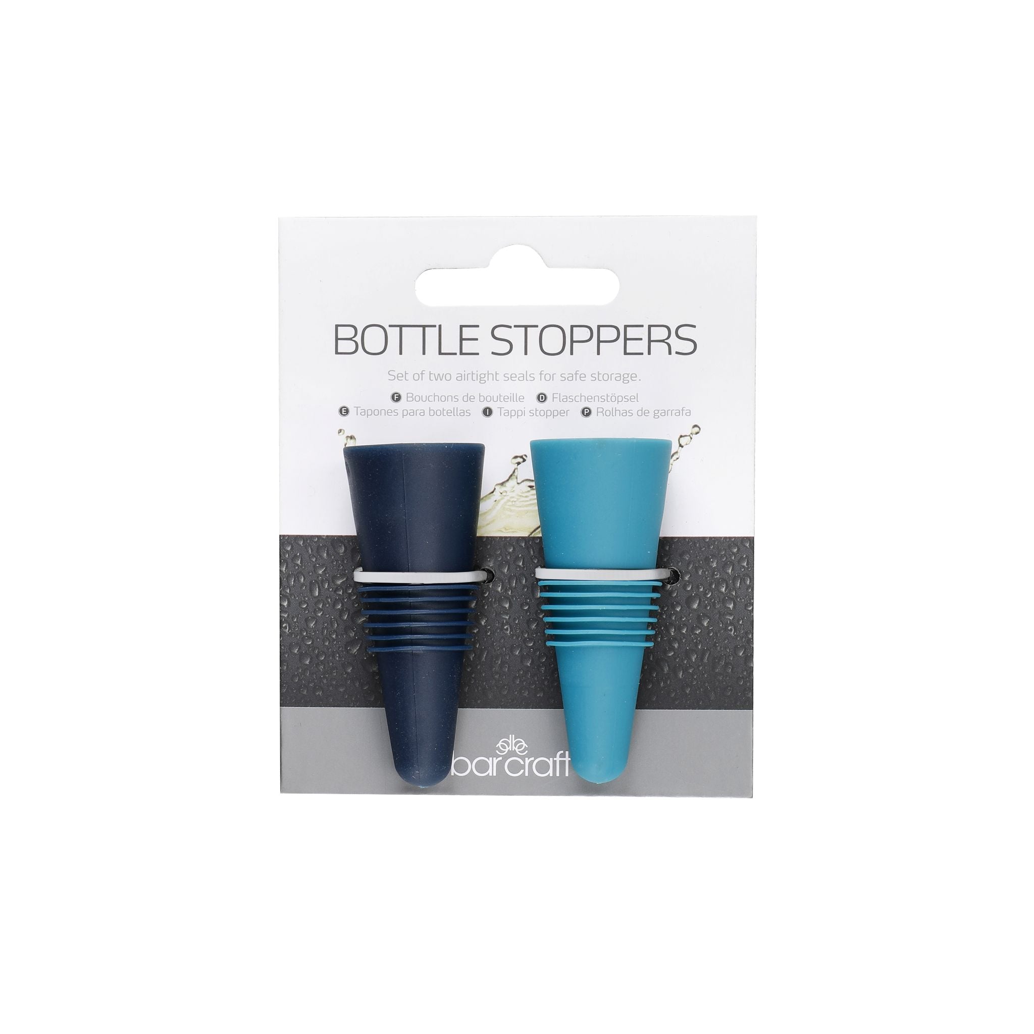 BarCraft Set Of 2 Bottle Stoppers - Bc Bottle Stoppers Set Of 2 Sterling Home 1
