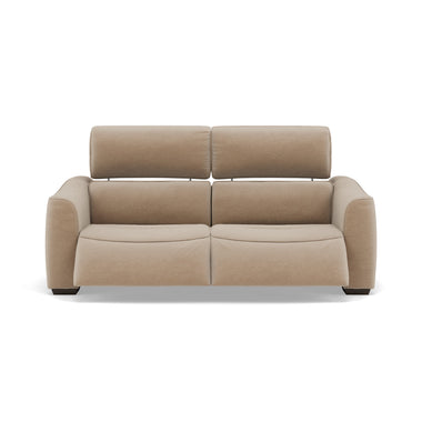 Beck 3 Seater Recliner Sofa - 2.5 Seater Sofa with 2 Power Recliners Fabric - Power Recliner with USB