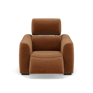 Beck Recliner Armchair - Power Recliner Chair Fabric - Power Recliner with USB