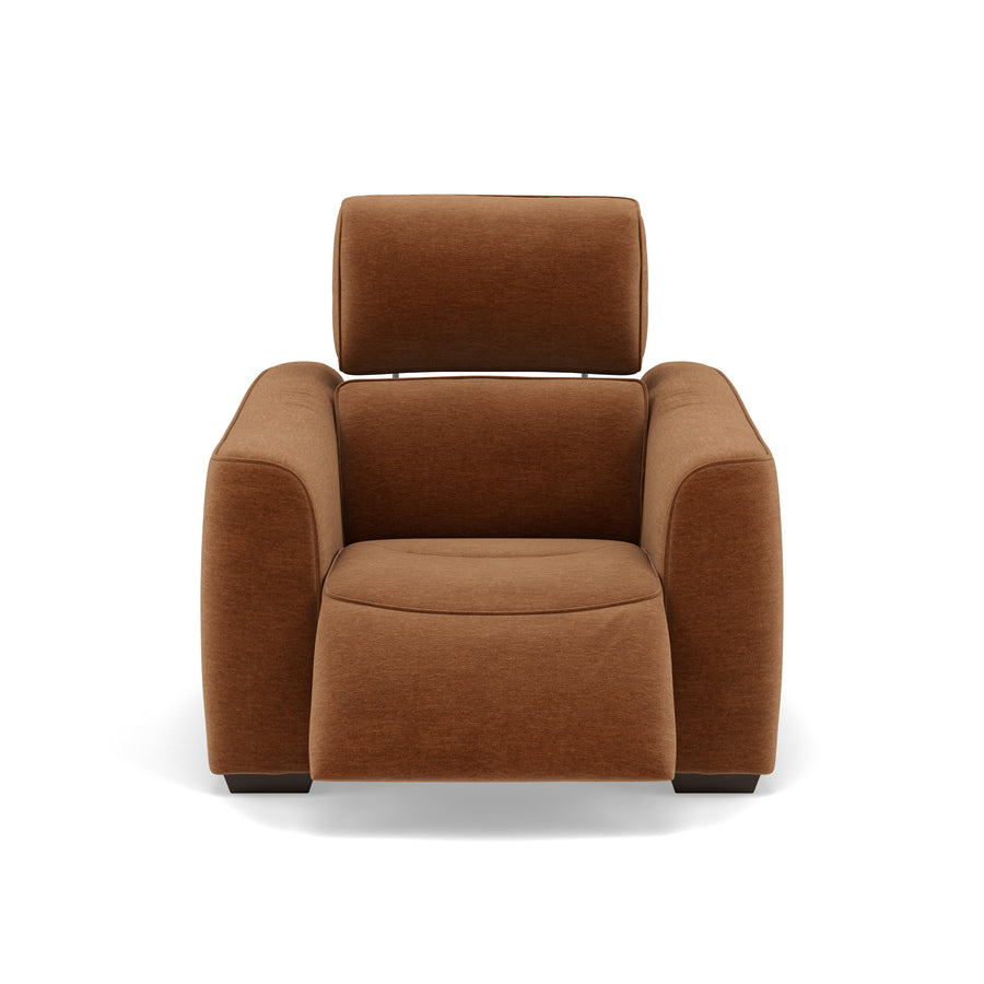 Beck Recliner Armchair - Power Recliner Chair Fabric - Power Recliner with USB Sterling Home 1 FAB-CAN-500 CARAMEL