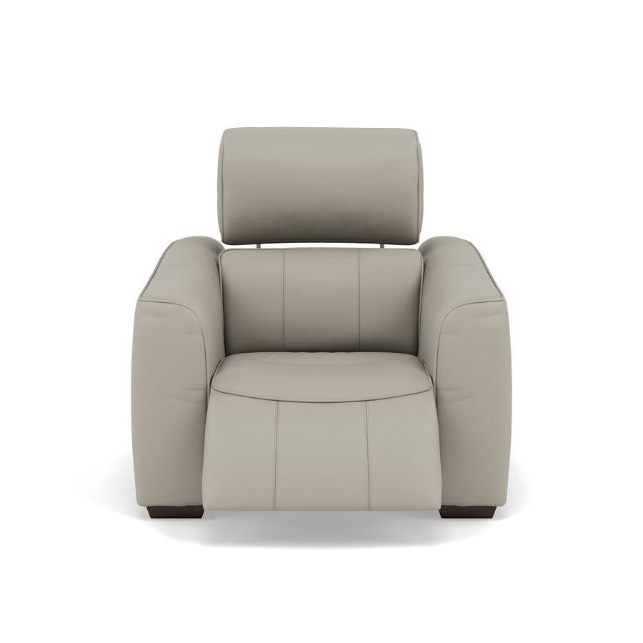 Beck Recliner Armchair - Power Recliner Chair Cat 20S - Power Recliner with USB Armchairs Sterling Home 1 NWS-516E LIGHT GREY