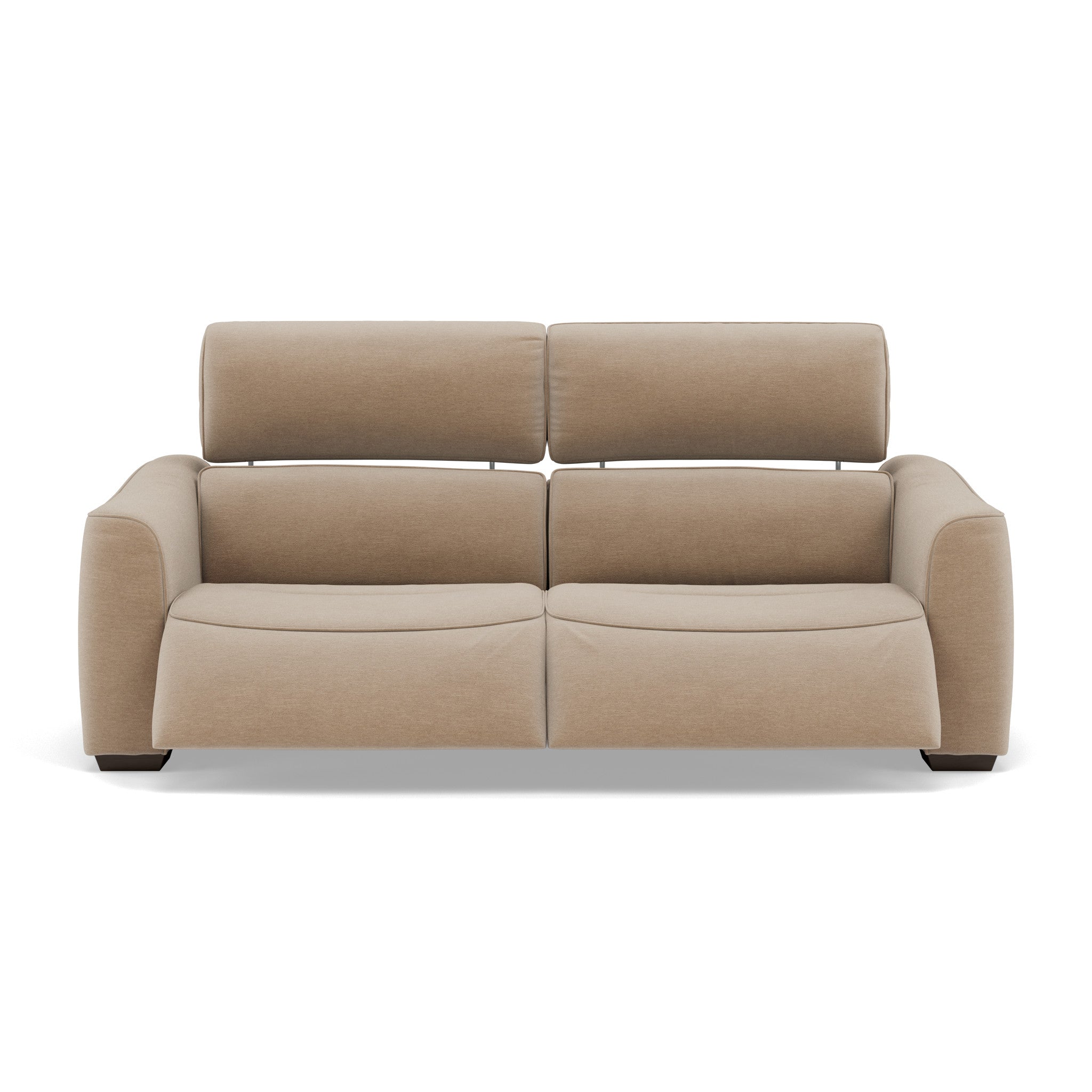 Beck Small 3 Seater Recliner Sofa - 2.5 Seater Sofa with 2 Power Recliners (Compact) Fabric - Power Recliner with USB