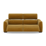 Beck Small 3 Seater Recliner Sofa - 2.5 Seater Sofa with 2 Power Recliners (Compact) Fabric - Power Recliner with USB