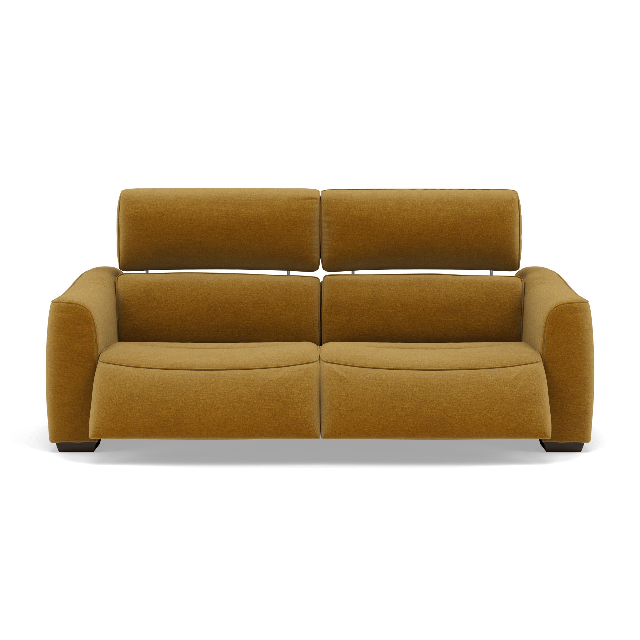 Beck Small 3 Seater Recliner Sofa - 2.5 Seater Sofa with 2 Power Recliners (Compact) Fabric - Power Recliner with USB