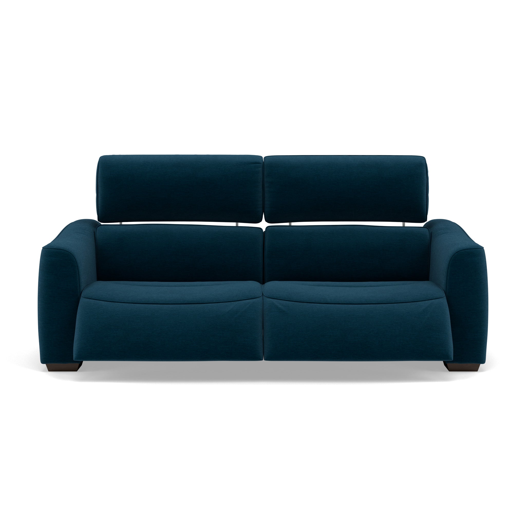 Beck Small 3 Seater Recliner Sofa - 2.5 Seater Sofa with 2 Power Recliners (Compact) Fabric - Power Recliner with USB