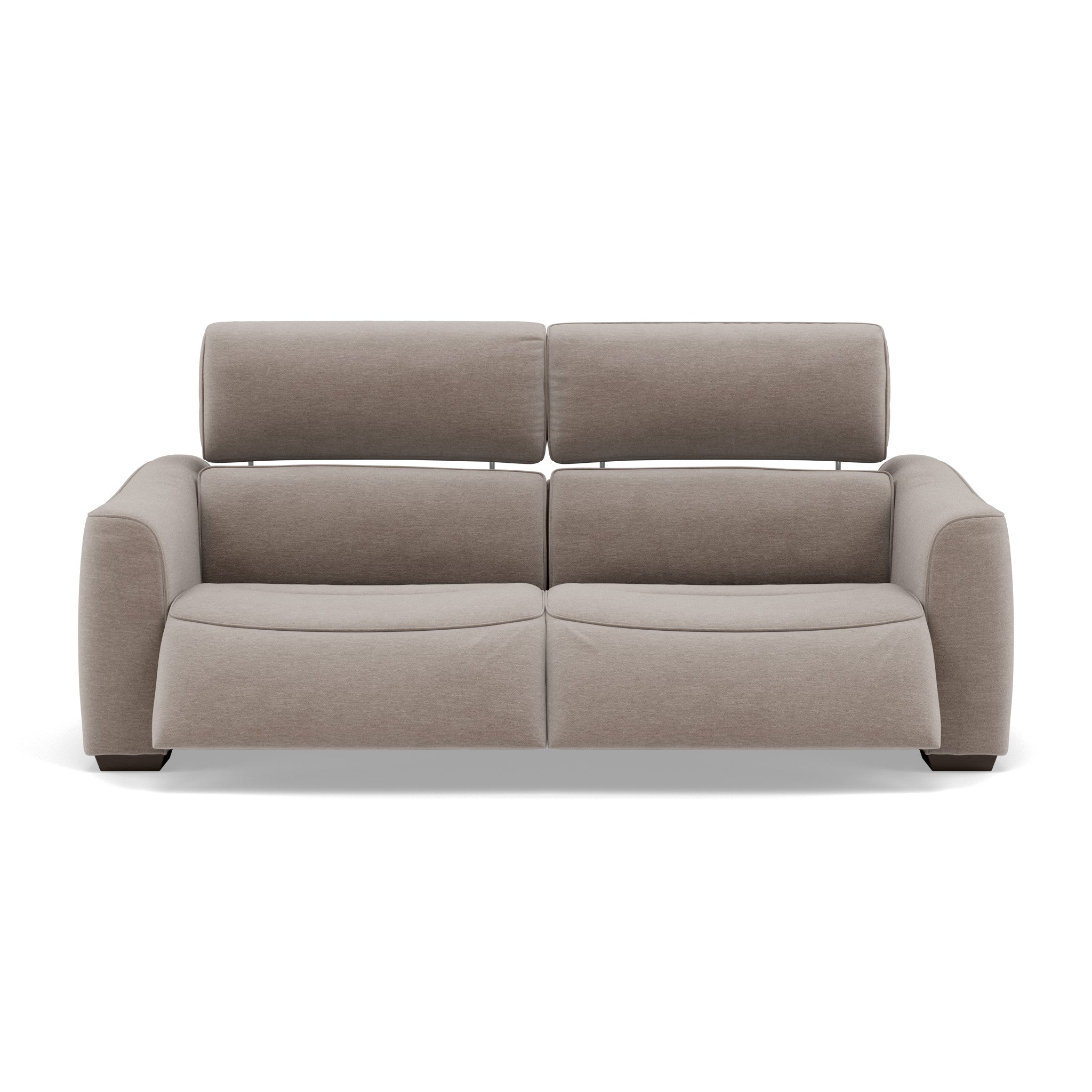 Beck Small 3 Seater Recliner Sofa - 2.5 Seater Sofa with 2 Power Recliners (Compact) Fabric - Power Recliner with USB