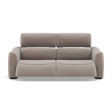 Beck Small 3 Seater Recliner Sofa - 2.5 Seater Sofa with 2 Power Recliners (Compact) Fabric - Power Recliner with USB