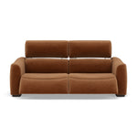 Beck Small 3 Seater Recliner Sofa - 2.5 Seater Sofa with 2 Power Recliners (Compact) Fabric - Power Recliner with USB