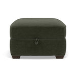 Beck Storage Footstool - Storage Footstool Fabric Sterling Home 6 FAB-CAN-352 FORREST GREEN